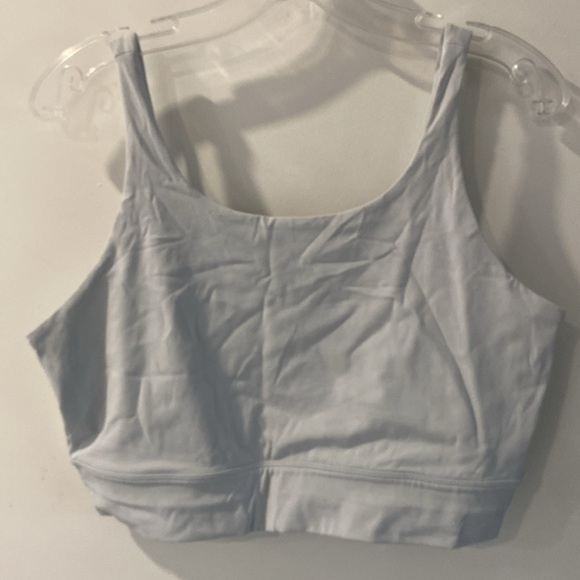 NIKE long line baby blue sport bra swoosh DRI-FIT L - Picture 3 of 5